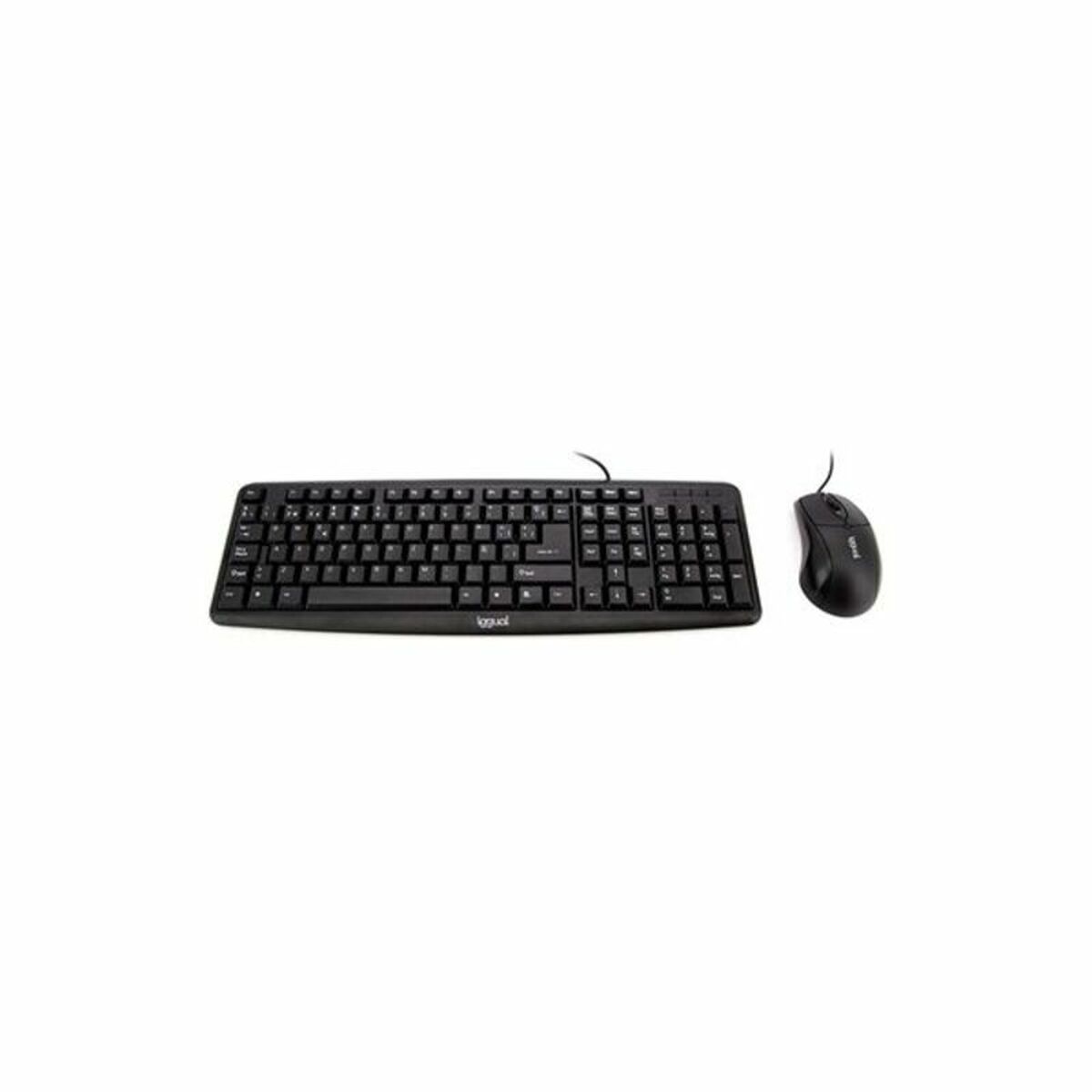 Tipkovnica in Miška iggual COM-CK-BASIC QWERTY USB